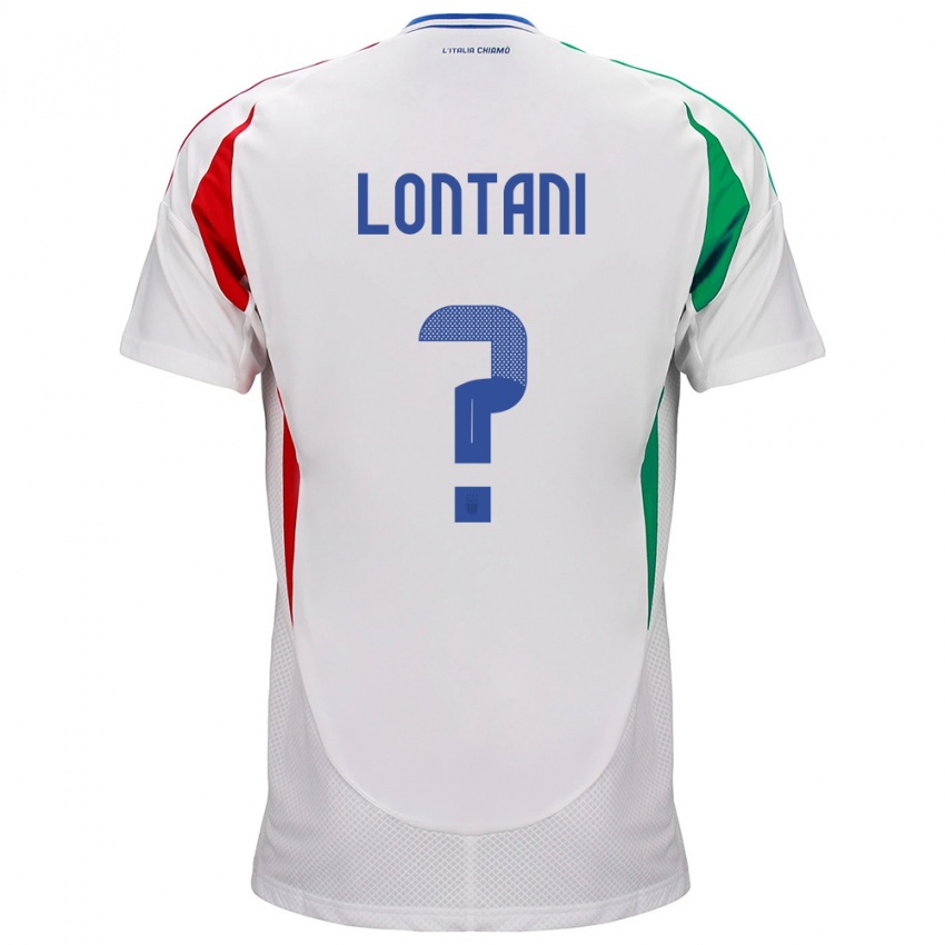 Kinder Italien Simone Lontani #0 Weiß Auswärtstrikot Trikot 24-26 T-Shirt