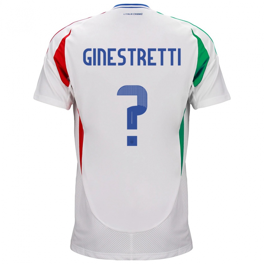 Kinder Italien Davide Ginestretti #0 Weiß Auswärtstrikot Trikot 24-26 T-Shirt