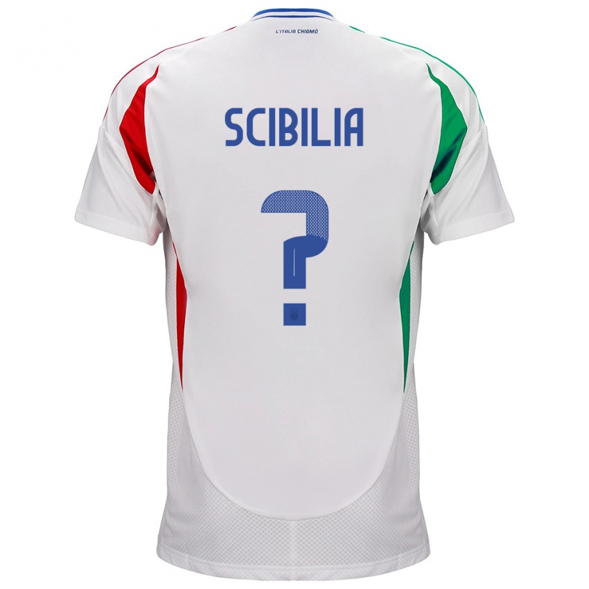 Kinder Italien Dylan Scibilia #0 Weiß Auswärtstrikot Trikot 24-26 T-Shirt