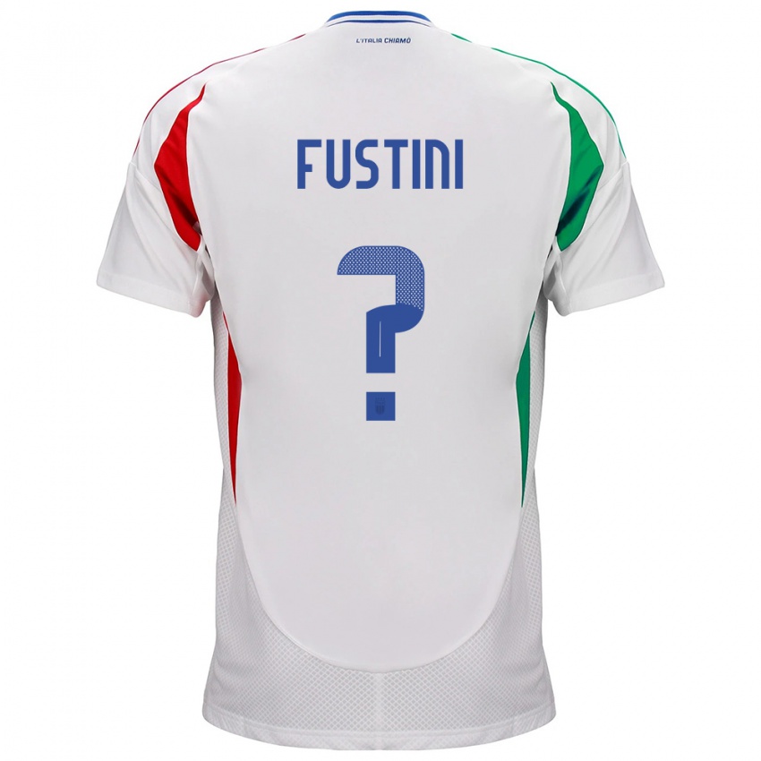 Kinder Italien Kevin Fustini #0 Weiß Auswärtstrikot Trikot 24-26 T-Shirt