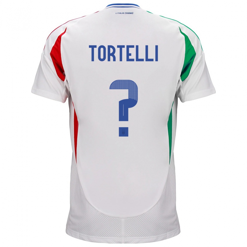 Kinder Italien Alice Tortelli #0 Weiß Auswärtstrikot Trikot 24-26 T-Shirt