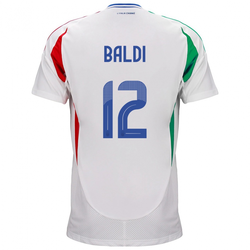 Kinder Italien Rachele Baldi #12 Weiß Auswärtstrikot Trikot 24-26 T-Shirt