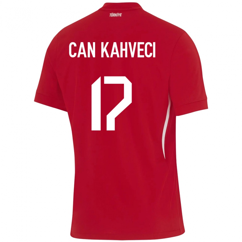 Kinder Türkei İrfan Can Kahveci #17 Rot Auswärtstrikot Trikot 24-26 T-Shirt