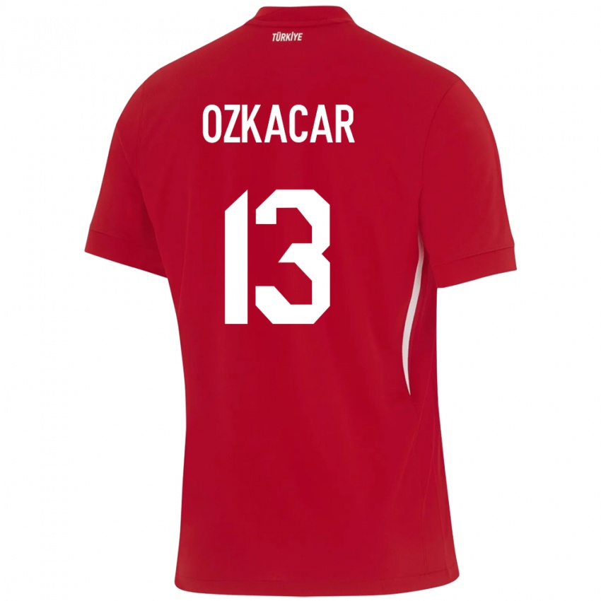 Kinder Türkei Cenk Özkacar #13 Rot Auswärtstrikot Trikot 24-26 T-Shirt