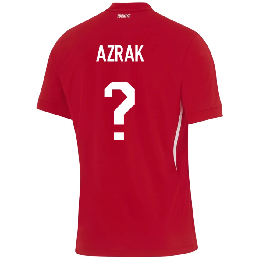 Kinder Türkei Yunus Azrak #0 Rot Auswärtstrikot Trikot 24-26 T-Shirt