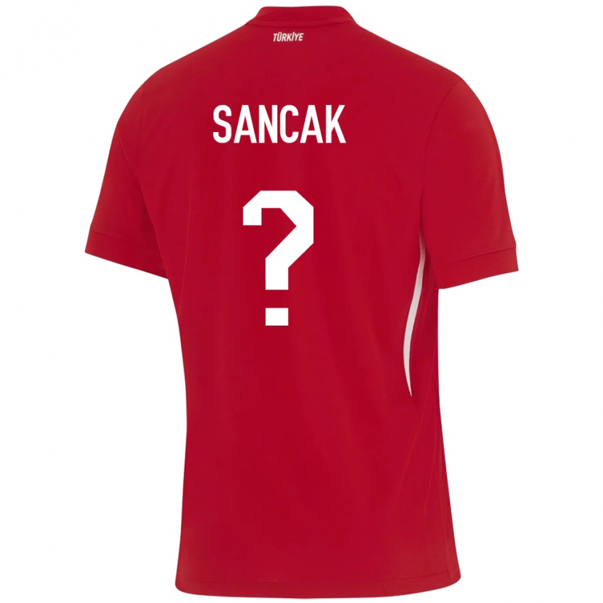 Kinder Türkei Tolga Sancak #0 Rot Auswärtstrikot Trikot 24-26 T-Shirt