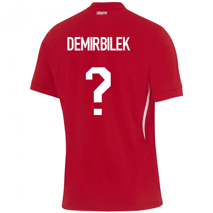 Kinder Türkei Ali Demirbilek #0 Rot Auswärtstrikot Trikot 24-26 T-Shirt