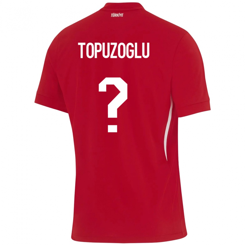 Kinder Türkei Berna Topuzoğlu #0 Rot Auswärtstrikot Trikot 24-26 T-Shirt