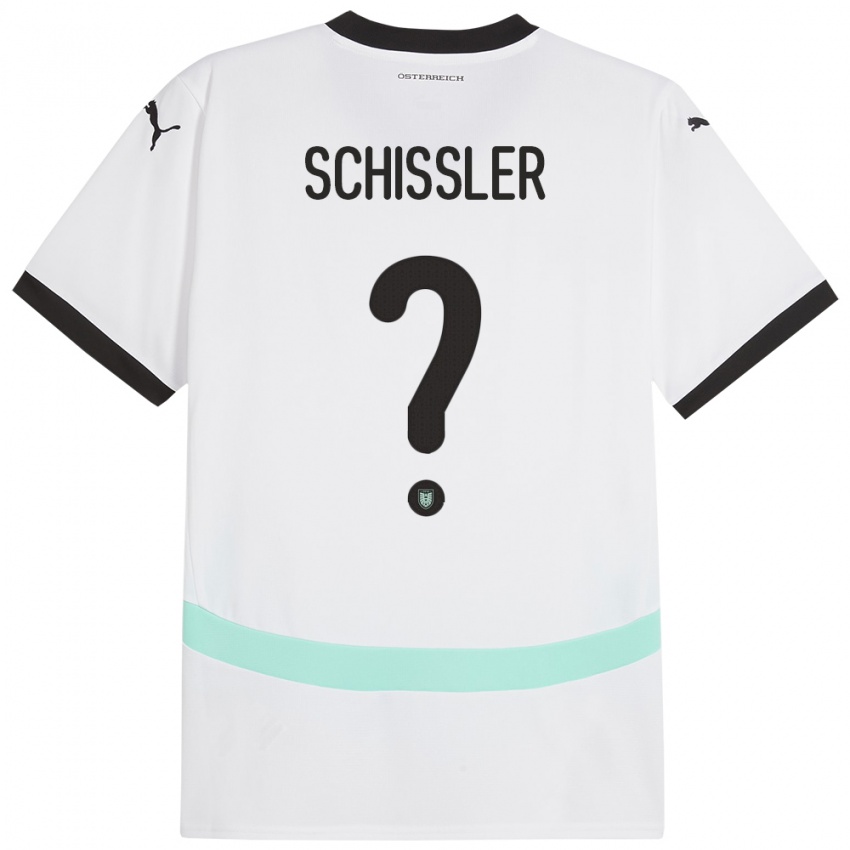 Kinder Österreich Timo Schissler #0 Weiß Auswärtstrikot Trikot 24-26 T-Shirt