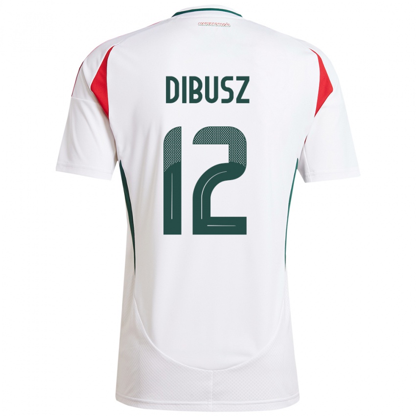 Kinder Ungarn Dénes Dibusz #12 Weiß Auswärtstrikot Trikot 24-26 T-Shirt