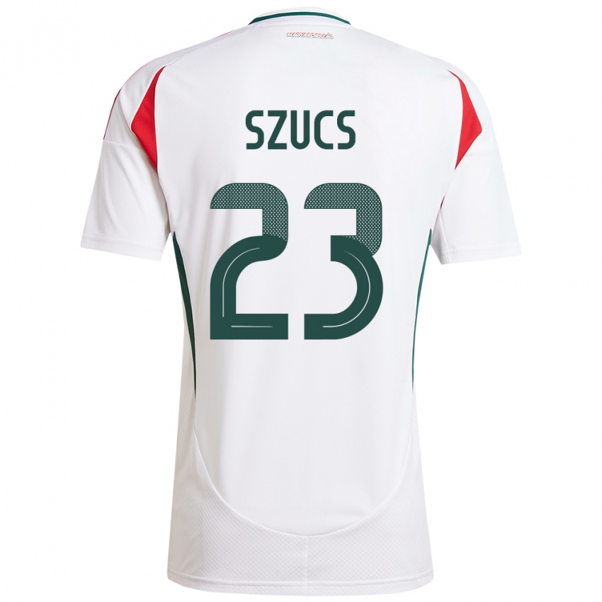 Kinder Ungarn Tamás Szűcs #23 Weiß Auswärtstrikot Trikot 24-26 T-Shirt