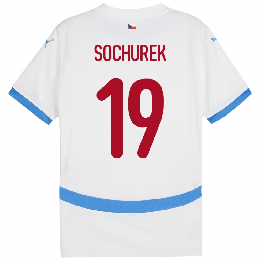 Kinder Tschechien Hugo Sochurek #19 Weiß Auswärtstrikot Trikot 24-26 T-Shirt