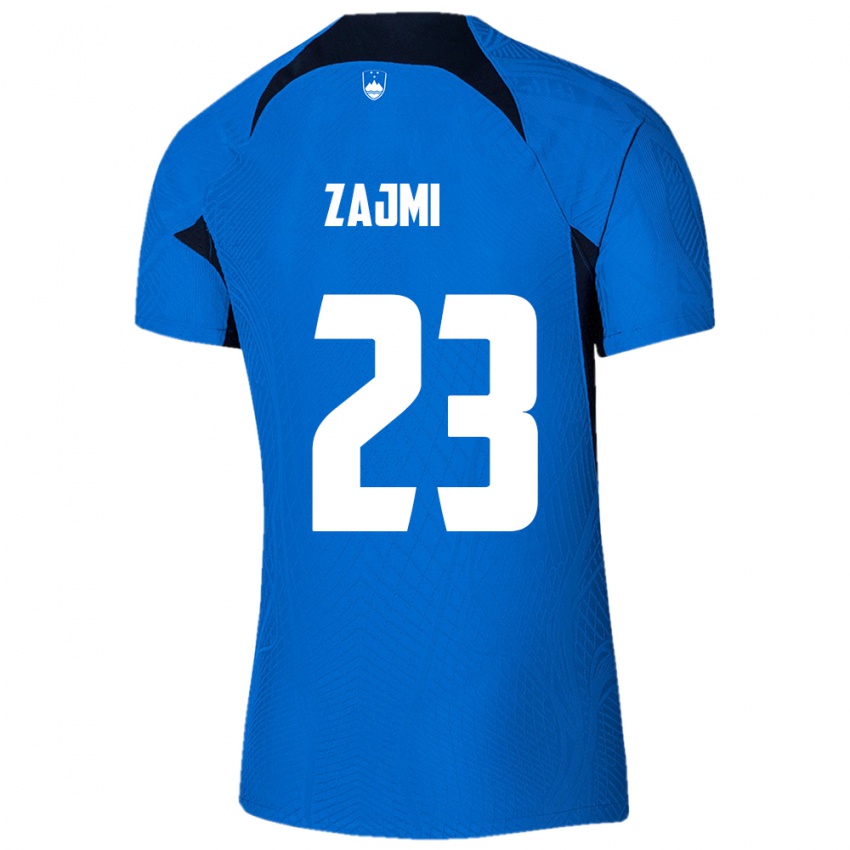 Kinder Slowenien Luana Zajmi #23 Blau Auswärtstrikot Trikot 24-26 T-Shirt