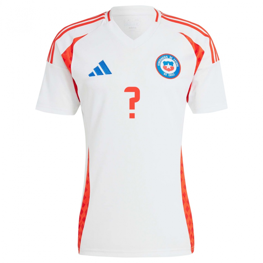 Kinder Chile Máximo Zúñiga #0 Weiß Auswärtstrikot Trikot 24-26 T-Shirt