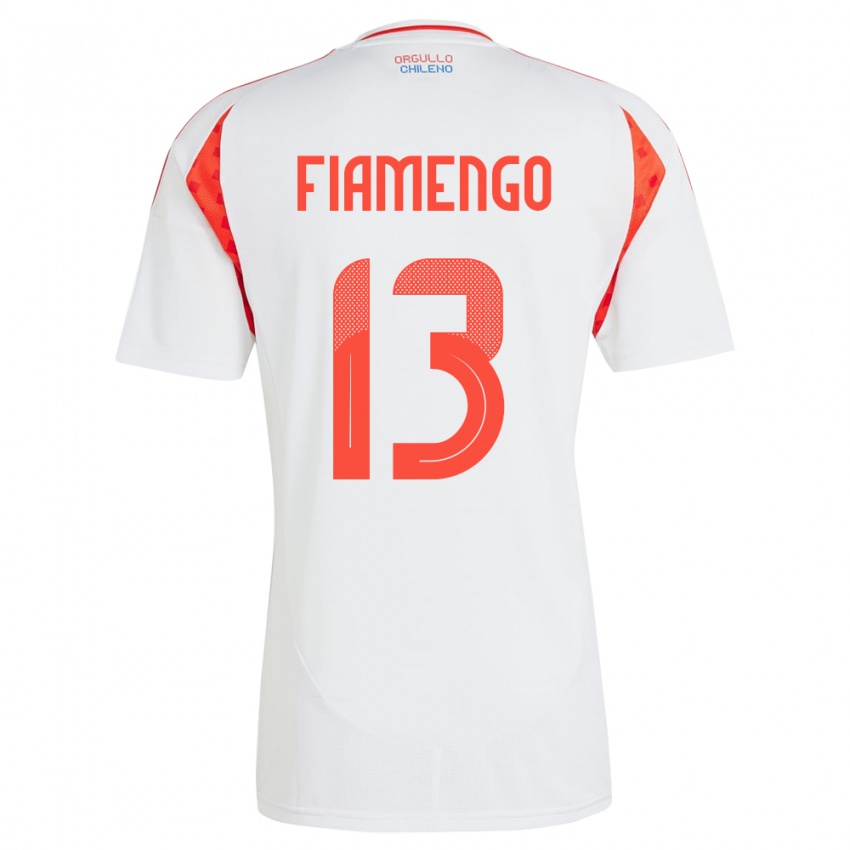 Kinder Chile Darko Fiamengo #13 Weiß Auswärtstrikot Trikot 24-26 T-Shirt