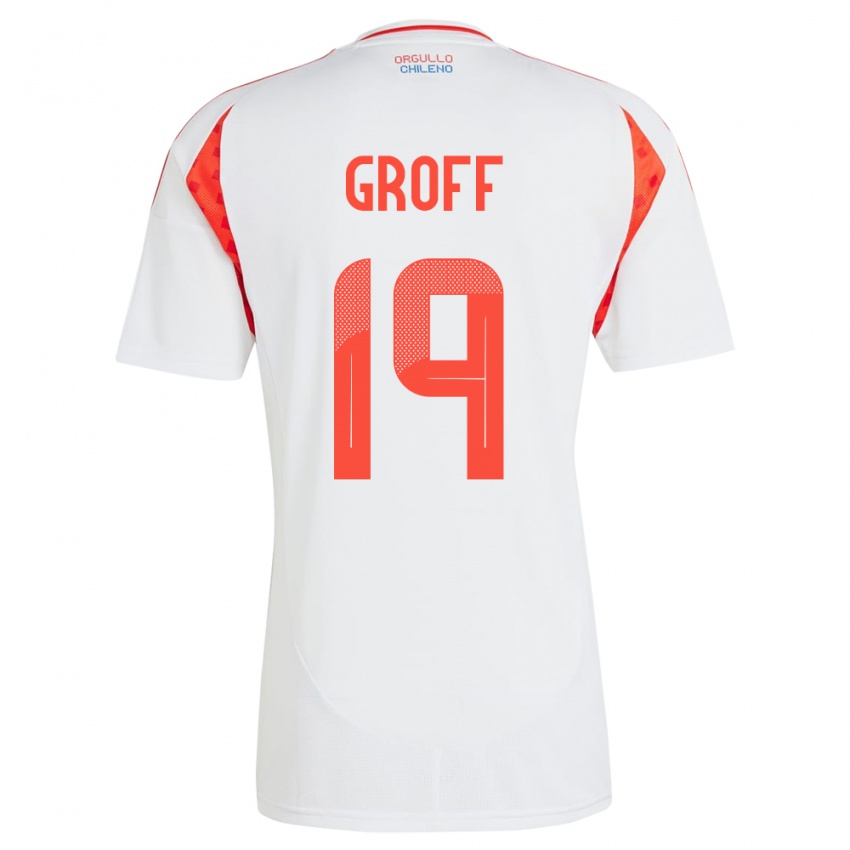 Kinder Chile Llanka Groff #19 Weiß Auswärtstrikot Trikot 24-26 T-Shirt