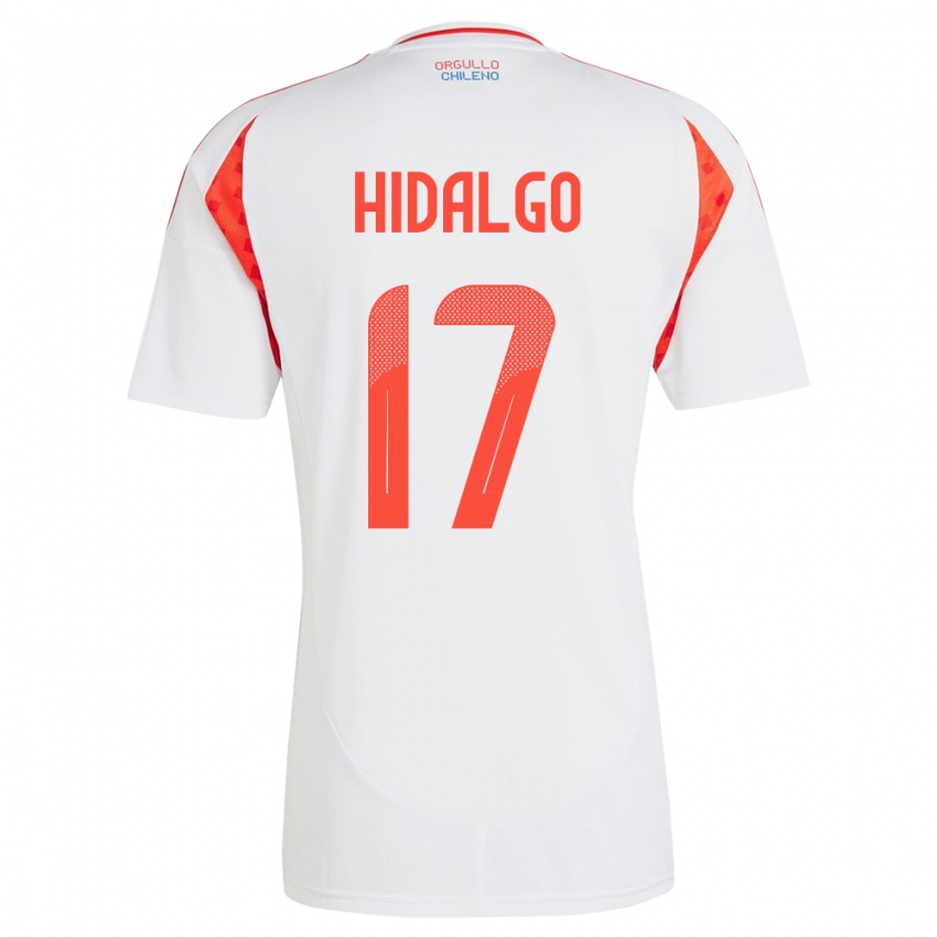 Kinder Chile Fernanda Hidalgo #17 Weiß Auswärtstrikot Trikot 24-26 T-Shirt