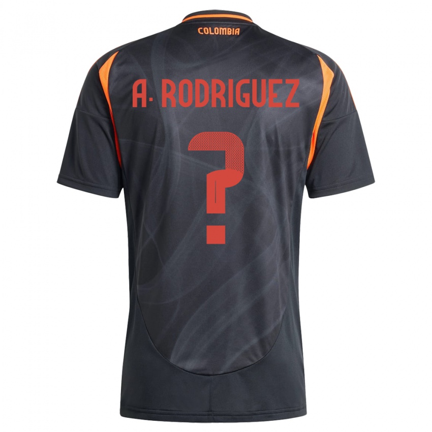 Kinder Kolumbien Andrés Rodríguez #0 Schwarz Auswärtstrikot Trikot 24-26 T-Shirt