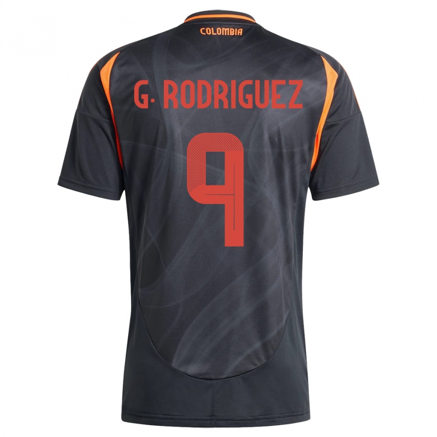 Kinder Kolumbien Gabriela Rodríguez #9 Schwarz Auswärtstrikot Trikot 24-26 T-Shirt