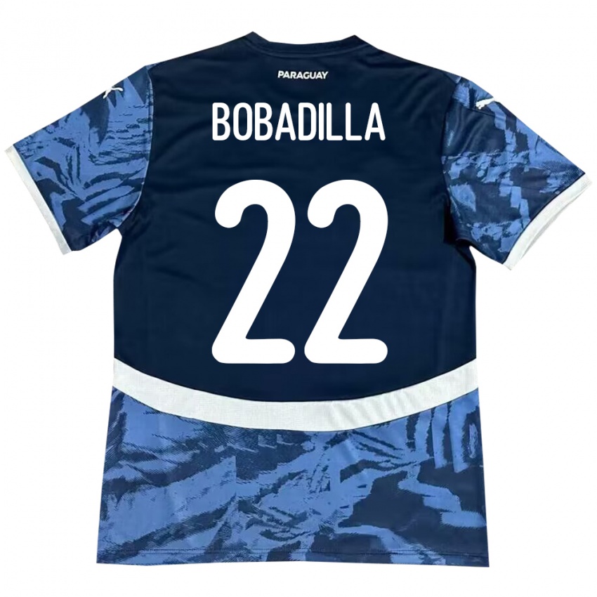 Kinder Paraguay Dylan Bobadilla #22 Blau Auswärtstrikot Trikot 24-26 T-Shirt