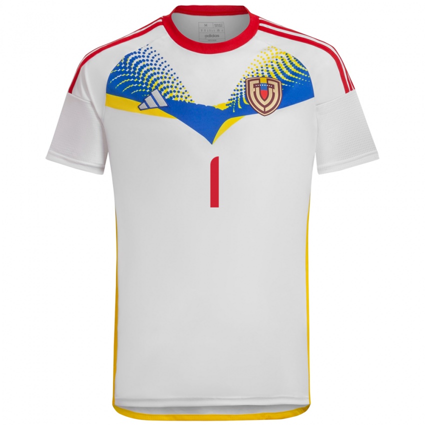 Kinder Venezuela Joel Graterol #1 Weiß Auswärtstrikot Trikot 24-26 T-Shirt