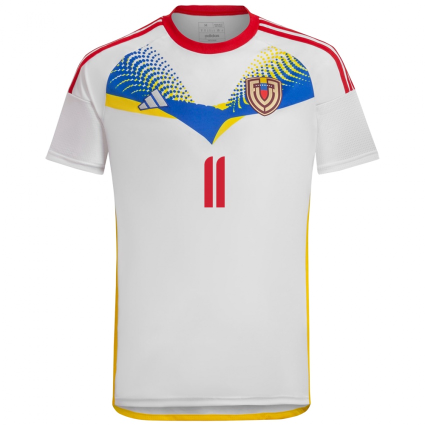 Kinder Venezuela Raiderlin Carrasco #11 Weiß Auswärtstrikot Trikot 24-26 T-Shirt