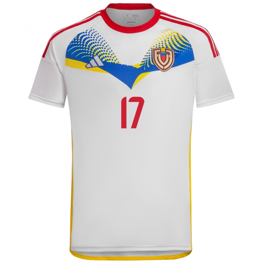 Kinder Venezuela Matías Lacava #17 Weiß Auswärtstrikot Trikot 24-26 T-Shirt