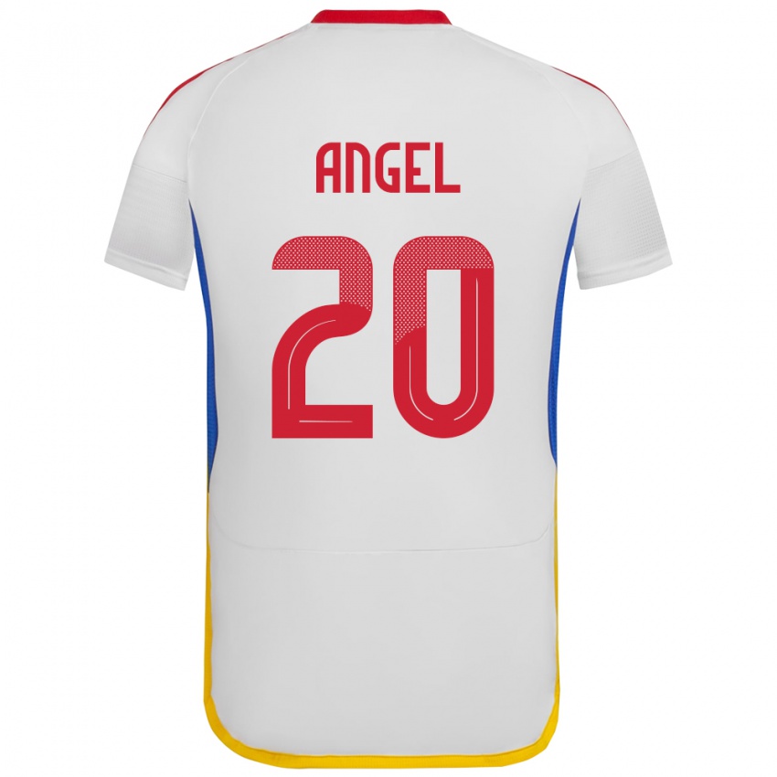 Kinder Venezuela Wilker Ángel #20 Weiß Auswärtstrikot Trikot 24-26 T-Shirt