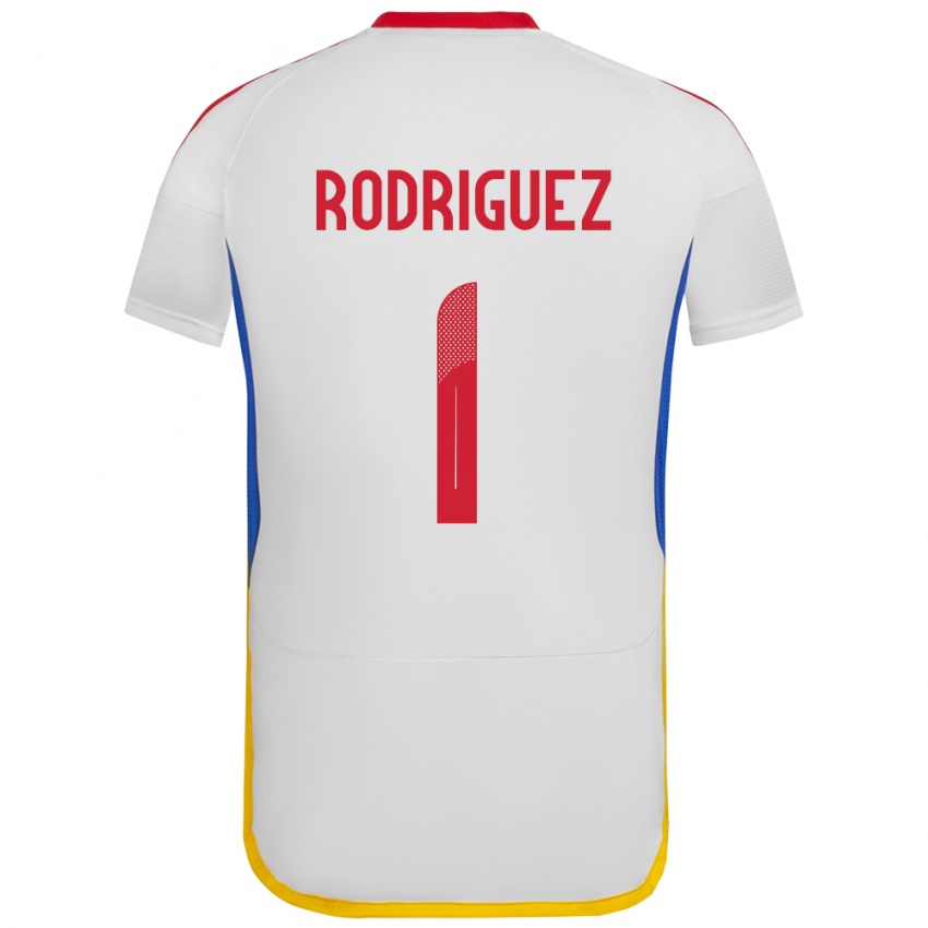 Kinder Venezuela Samuel Rodriguez #1 Weiß Auswärtstrikot Trikot 24-26 T-Shirt