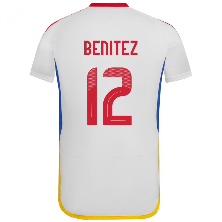 Kinder Venezuela Frankarlos Benítez #12 Weiß Auswärtstrikot Trikot 24-26 T-Shirt