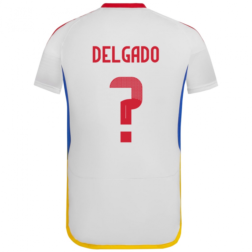 Kinder Venezuela Álex Delgado #0 Weiß Auswärtstrikot Trikot 24-26 T-Shirt