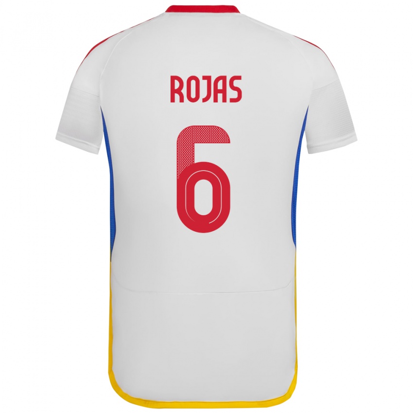 Kinder Venezuela Carlos Rojas #6 Weiß Auswärtstrikot Trikot 24-26 T-Shirt