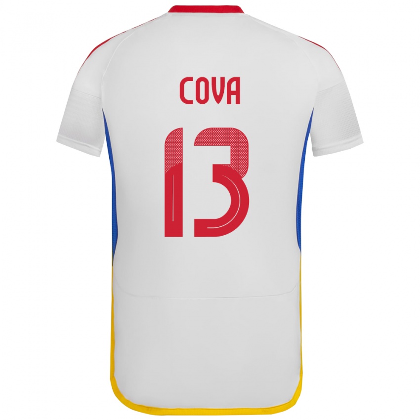 Kinder Venezuela Alejandro Cova #13 Weiß Auswärtstrikot Trikot 24-26 T-Shirt