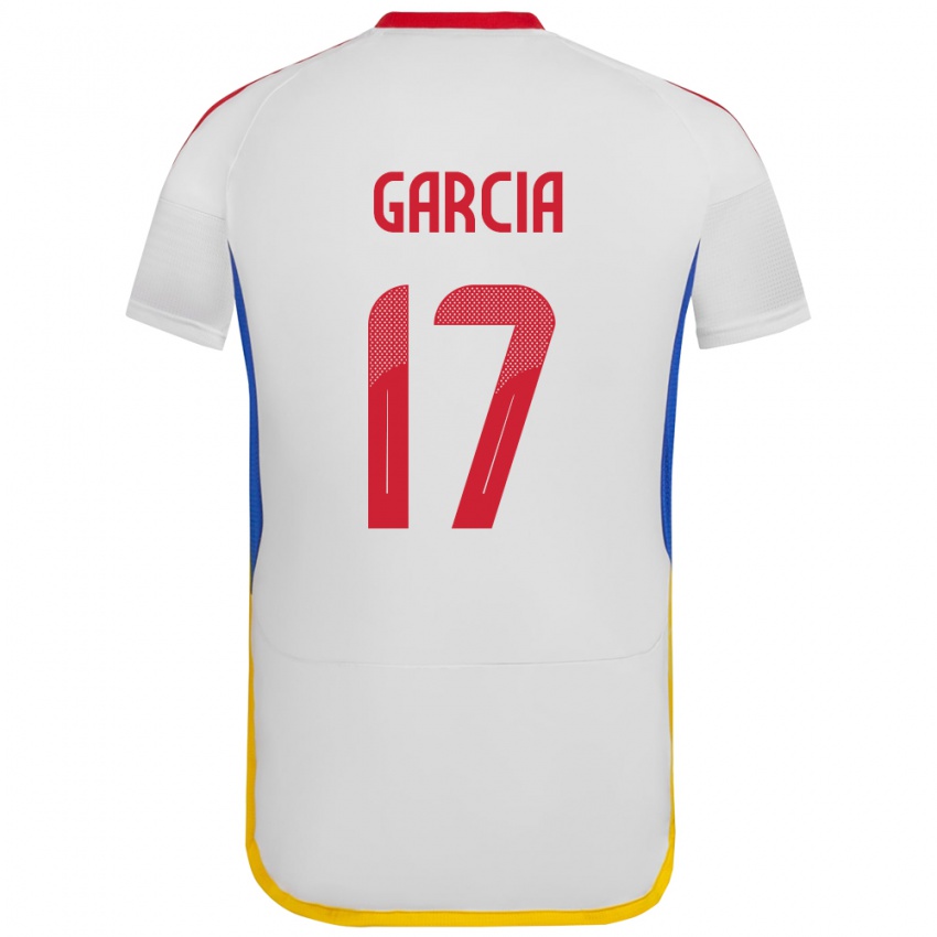 Kinder Venezuela Gabriela García #17 Weiß Auswärtstrikot Trikot 24-26 T-Shirt