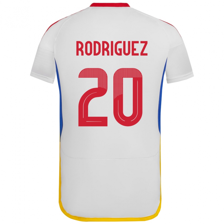 Kinder Venezuela Dayana Rodríguez #20 Weiß Auswärtstrikot Trikot 24-26 T-Shirt