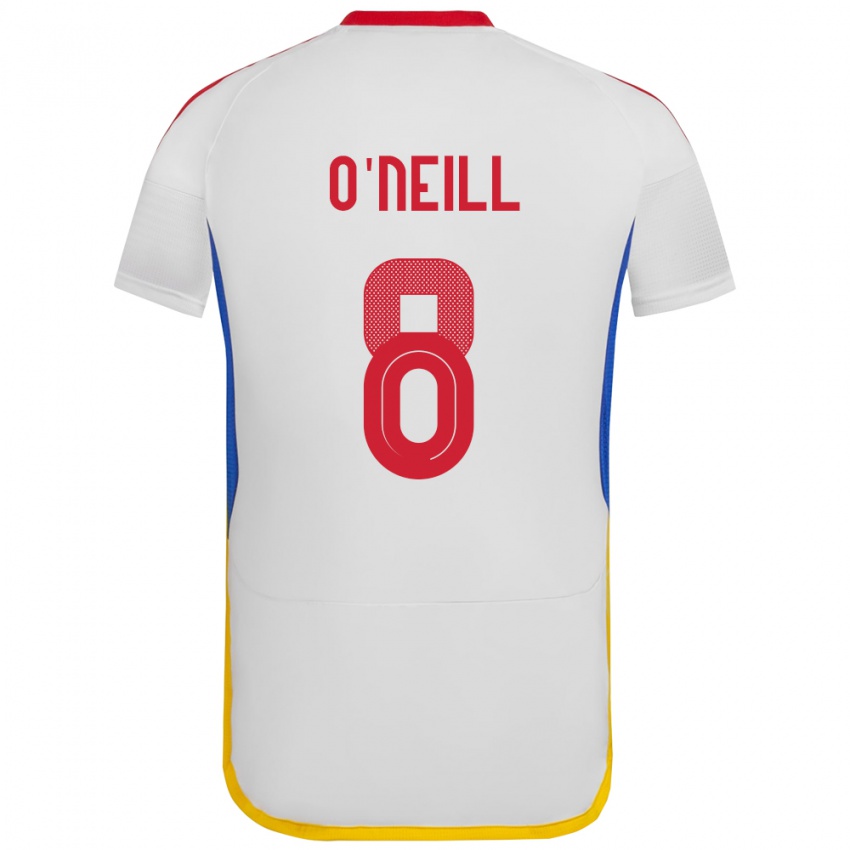 Kinder Venezuela Sonia O'neill #8 Weiß Auswärtstrikot Trikot 24-26 T-Shirt