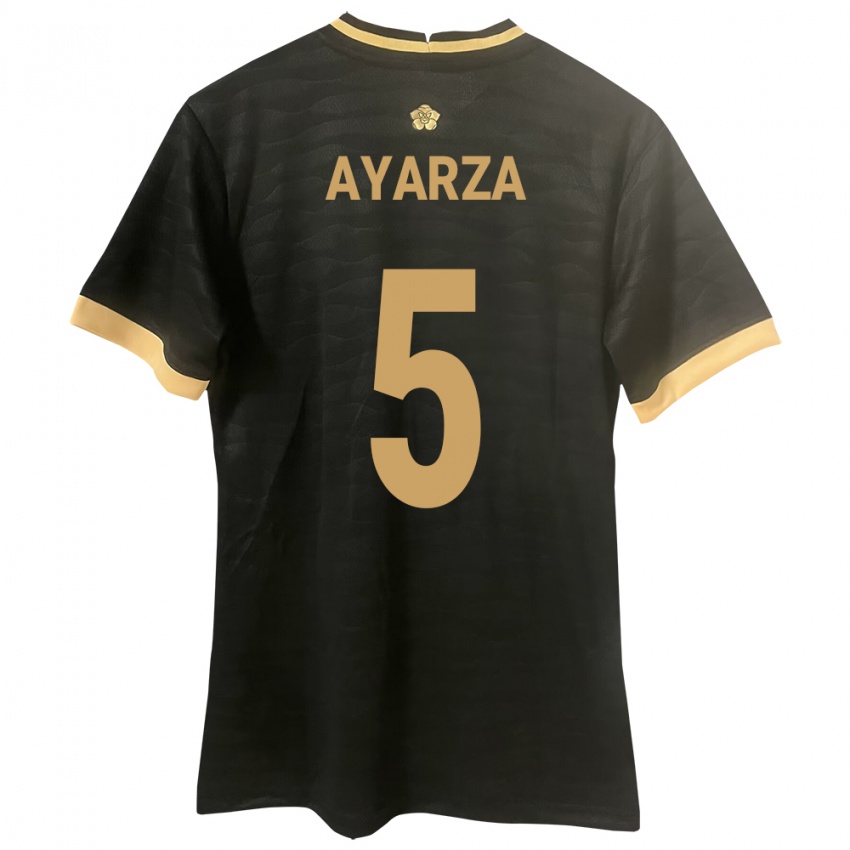 Kinder Panama Abdiel Ayarza #5 Schwarz Auswärtstrikot Trikot 24-26 T-Shirt