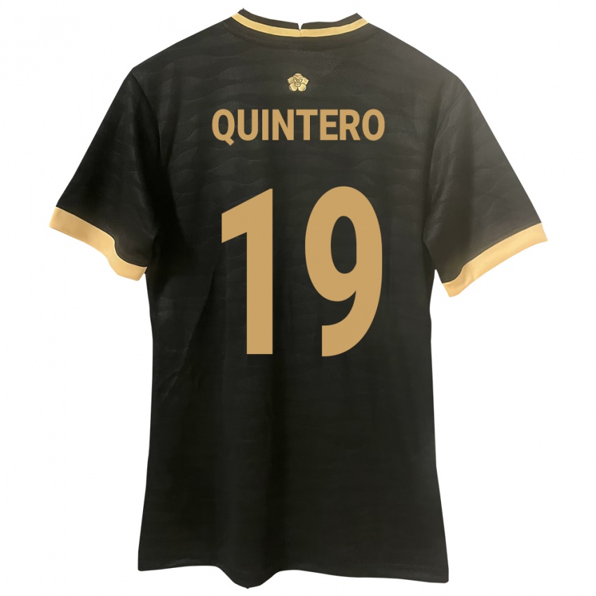 Kinder Panama Alberto Quintero #19 Schwarz Auswärtstrikot Trikot 24-26 T-Shirt