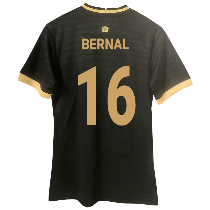 Kinder Panama José Bernal #16 Schwarz Auswärtstrikot Trikot 24-26 T-Shirt