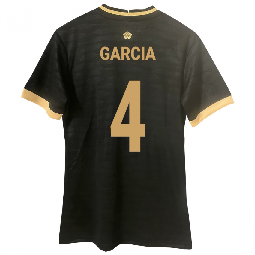 Kinder Panama Giancarlos García #4 Schwarz Auswärtstrikot Trikot 24-26 T-Shirt