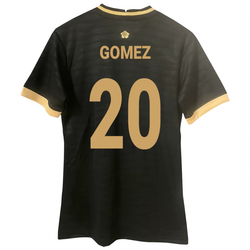 Kinder Panama Ernesto Gómez #20 Schwarz Auswärtstrikot Trikot 24-26 T-Shirt