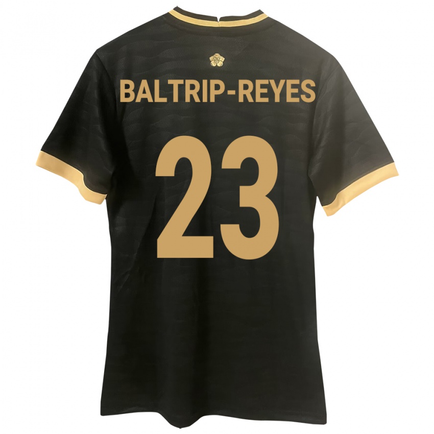 Kinder Panama Carina Baltrip-Reyes #23 Schwarz Auswärtstrikot Trikot 24-26 T-Shirt