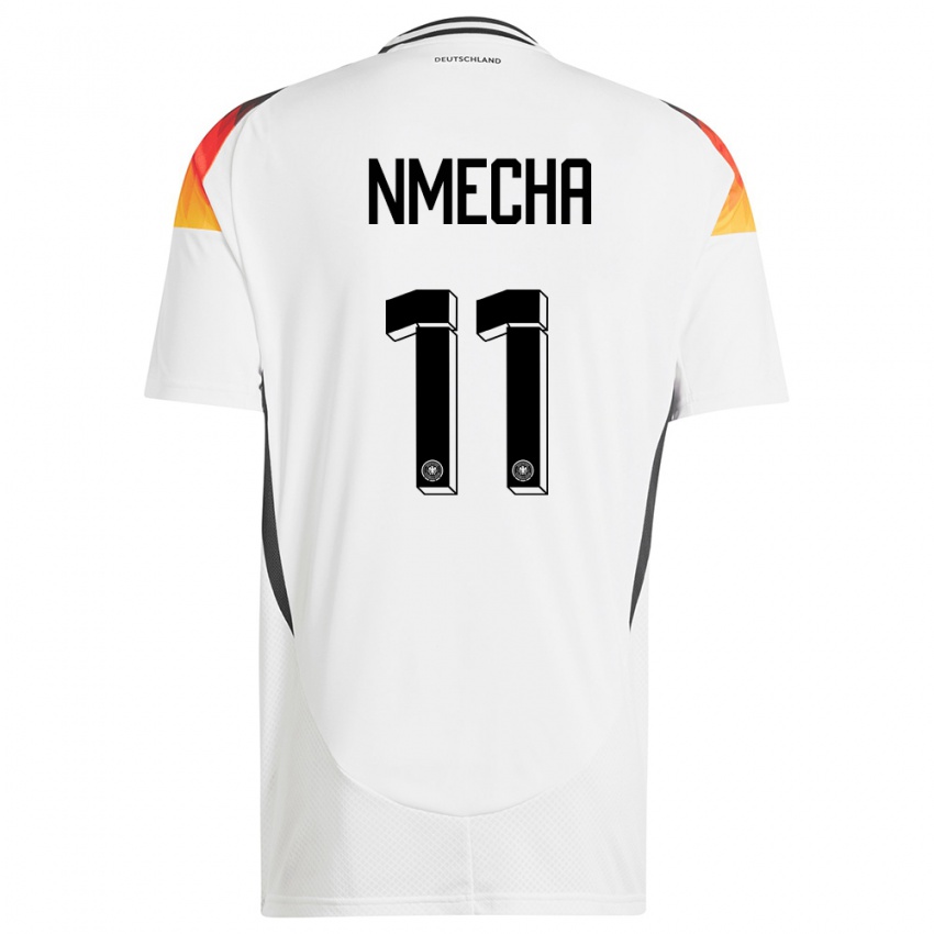 Herren Deutschland Lukas Nmecha #11 Weiß Heimtrikot Trikot 24-26 T-Shirt