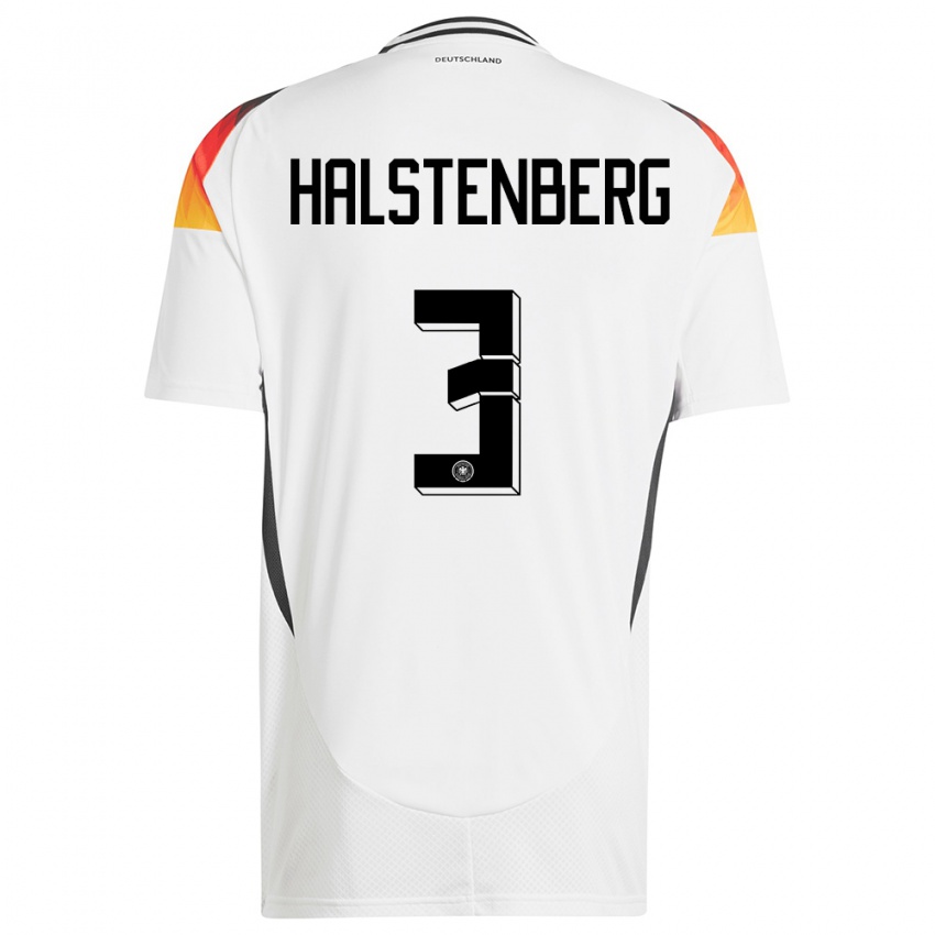 Herren Deutschland Marcel Halstenberg #3 Weiß Heimtrikot Trikot 24-26 T-Shirt