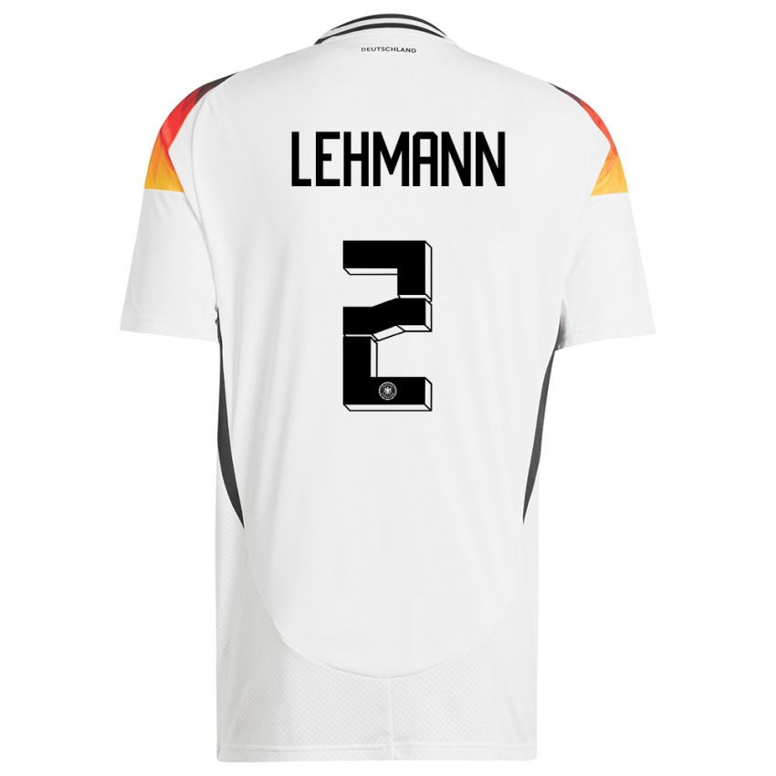 Herren Deutschland Paul Lehmann #2 Weiß Heimtrikot Trikot 24-26 T-Shirt