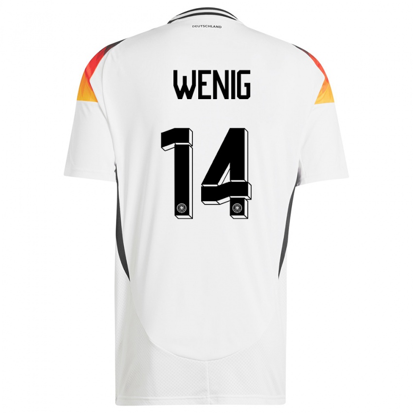 Herren Deutschland Marcel Wenig #14 Weiß Heimtrikot Trikot 24-26 T-Shirt