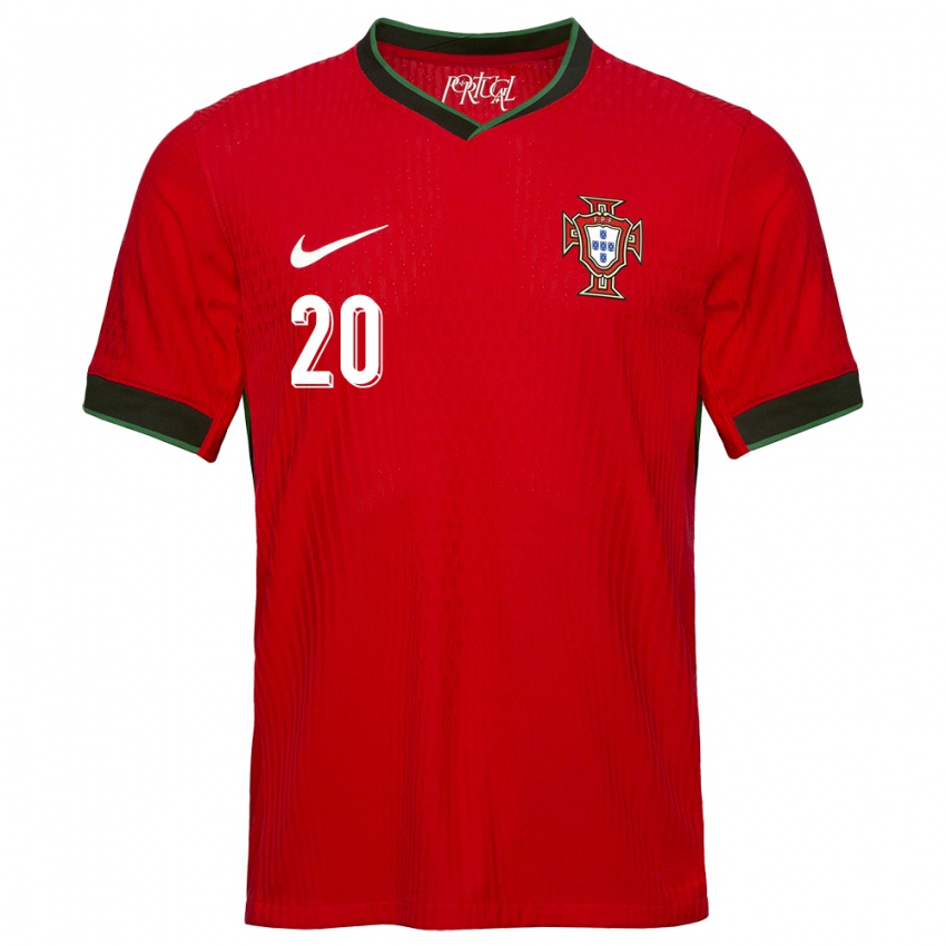 Herren Portugal Joao Cancelo #20 Rot Heimtrikot Trikot 24-26 T-Shirt