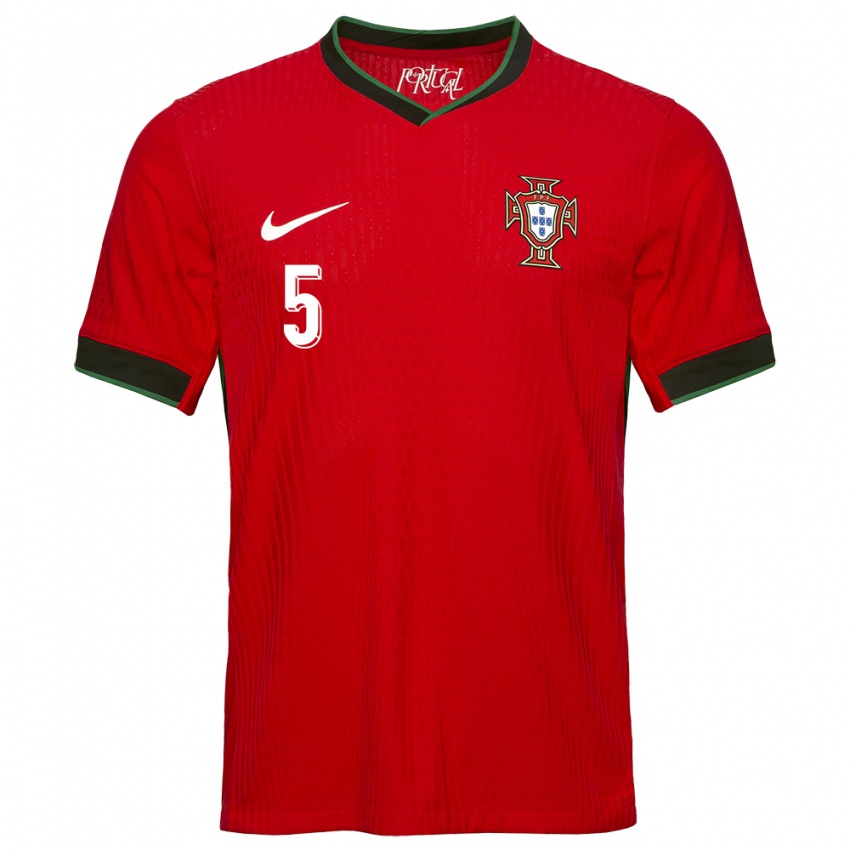 Herren Portugal Raphael Guerreiro #5 Rot Heimtrikot Trikot 24-26 T-Shirt