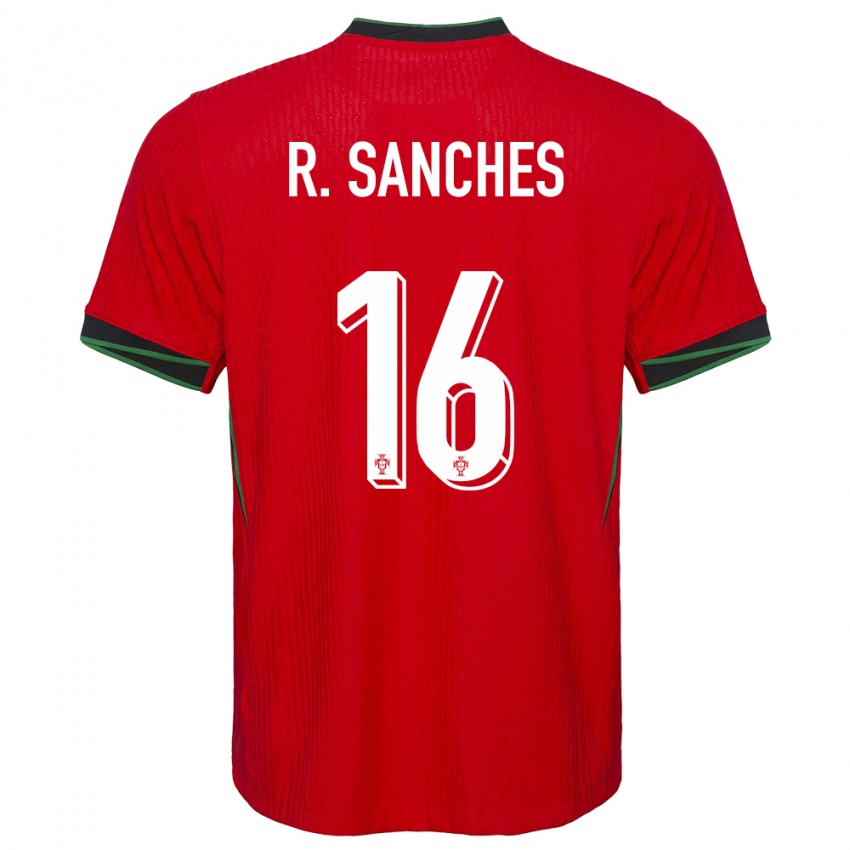 Herren Portugal Renato Sanches #16 Rot Heimtrikot Trikot 24-26 T-Shirt
