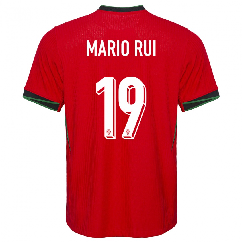 Herren Portugal Mario Rui #19 Rot Heimtrikot Trikot 24-26 T-Shirt